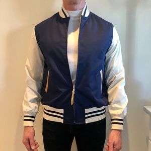 Golden Bear Navy/Cream Varsity Jacket